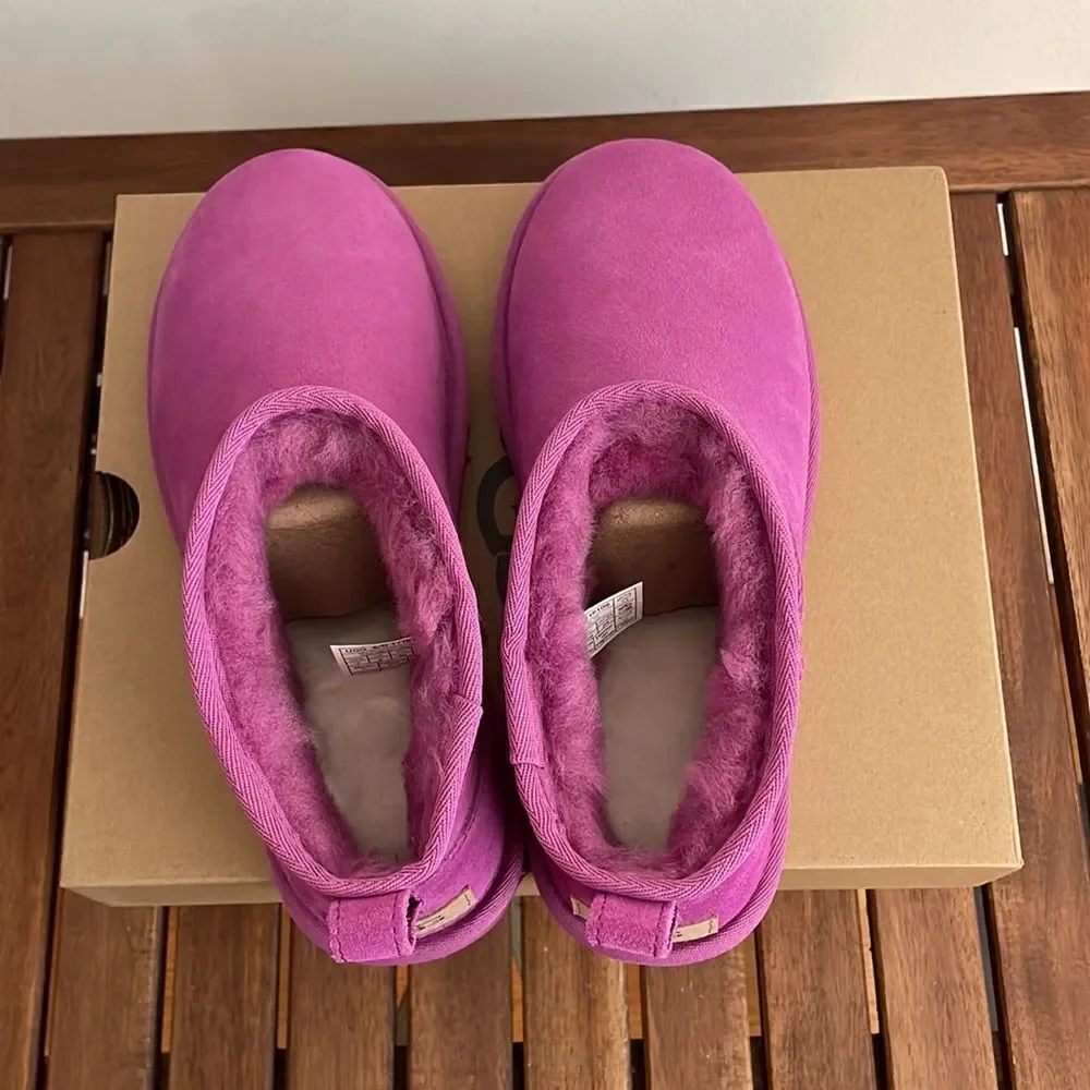 UGG Classic Ultra Mini Booties Mangosteen USA Women Size 9/UK 7/EU 40